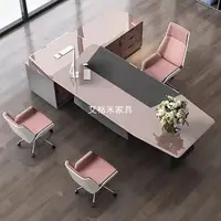 Piano Paint Desk Modern High-end Boss Table Light Luxury Female President Table Fashion White-collar Manager Large Class Table