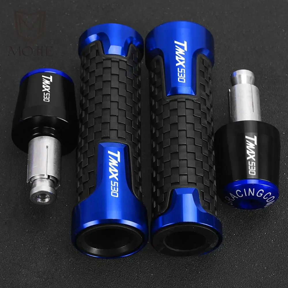 

Motorcycle 7/8" 22MM Handlebar Grips Handle Bar End Cap Scooter FOR YAMAHA TMAX 530 TMAX530 2014-2018 2019 2020 2021 2022 2023