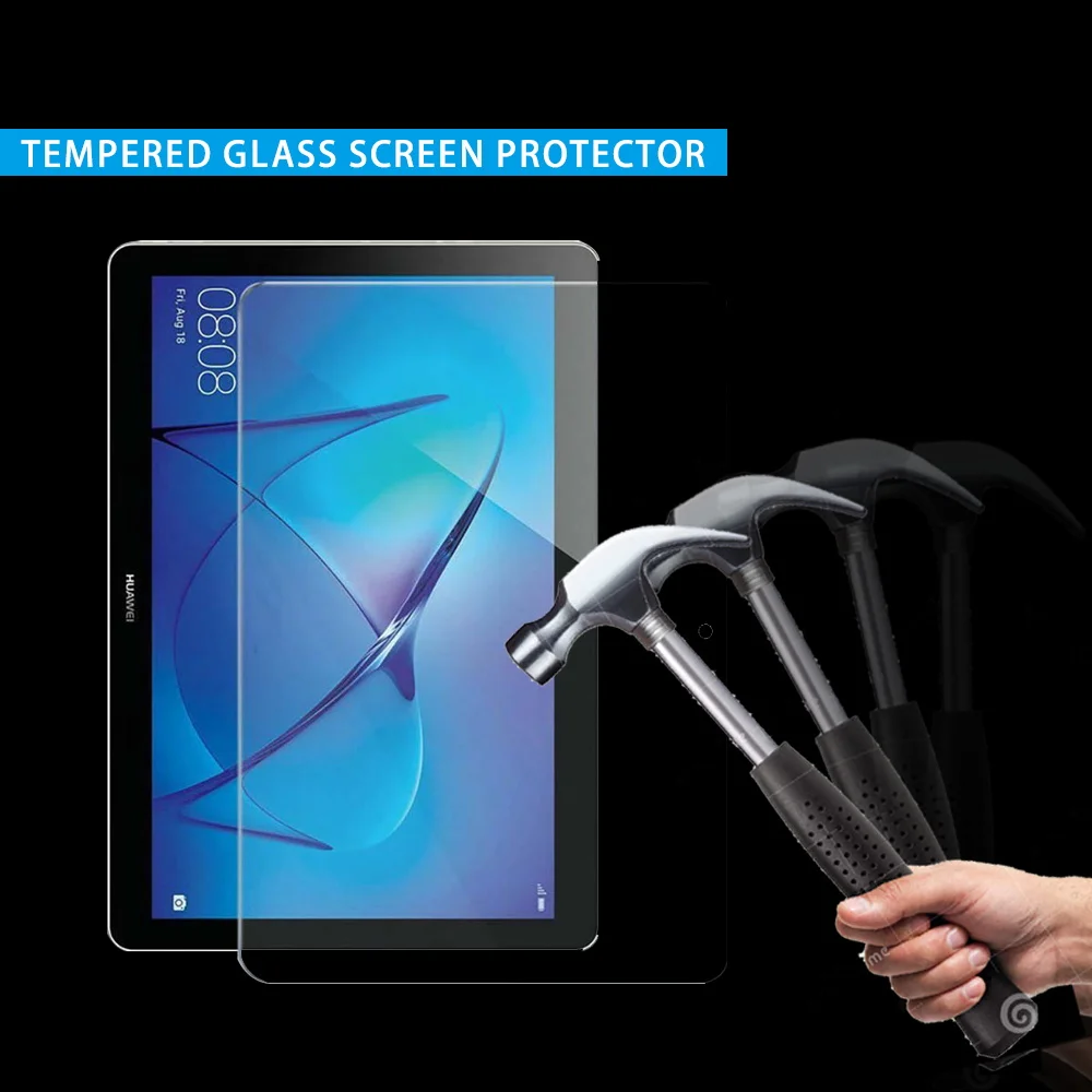 Cover protettiva per schermo in vetro temperato per Tablet per Huawei MediaPad 10.4/Pro 10.8/T3/T5/T8/T10/T10S/M5/M6 pellicola protettiva temperata