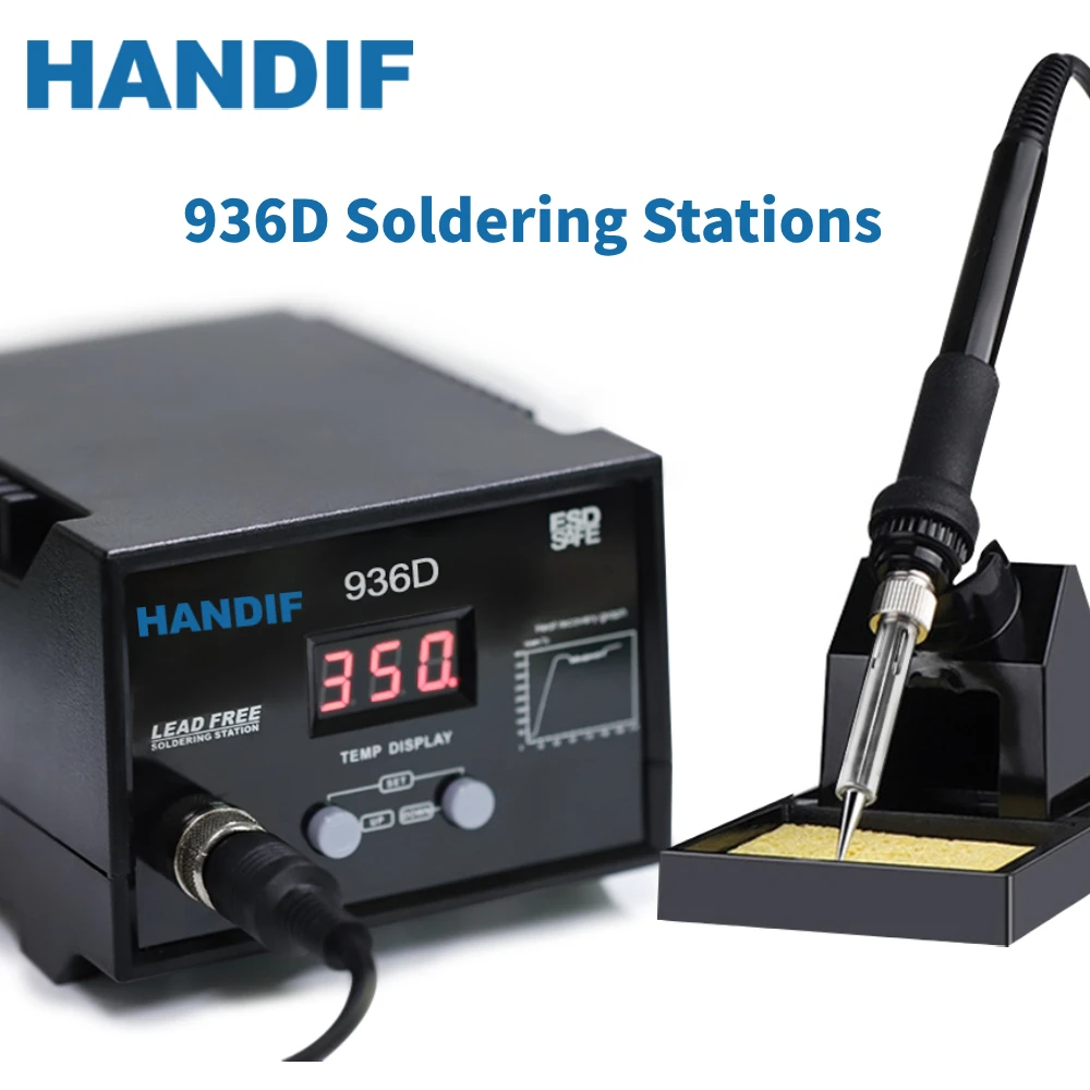 Handif Professional 936D 60W Soldering Station Iron for Electronic Welding Tools Adjustable Temperature Control For SMD Repair