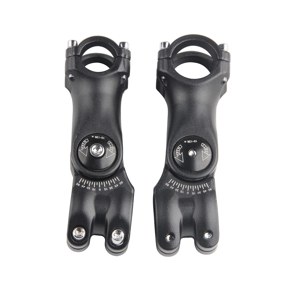

Mountain Bike Adjustable Handlebar 25.4/31.8mm Aluminum Alloy Forged Stem With Adjustable Angle Range For Front Fork 28.6mm