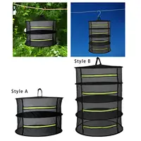 Herb Drying Rack with Zipper with Hook and Storage Bag Herb Dryer for Hydroponics Buds Garden Outdoor Harvest Flowers Vegetable 2