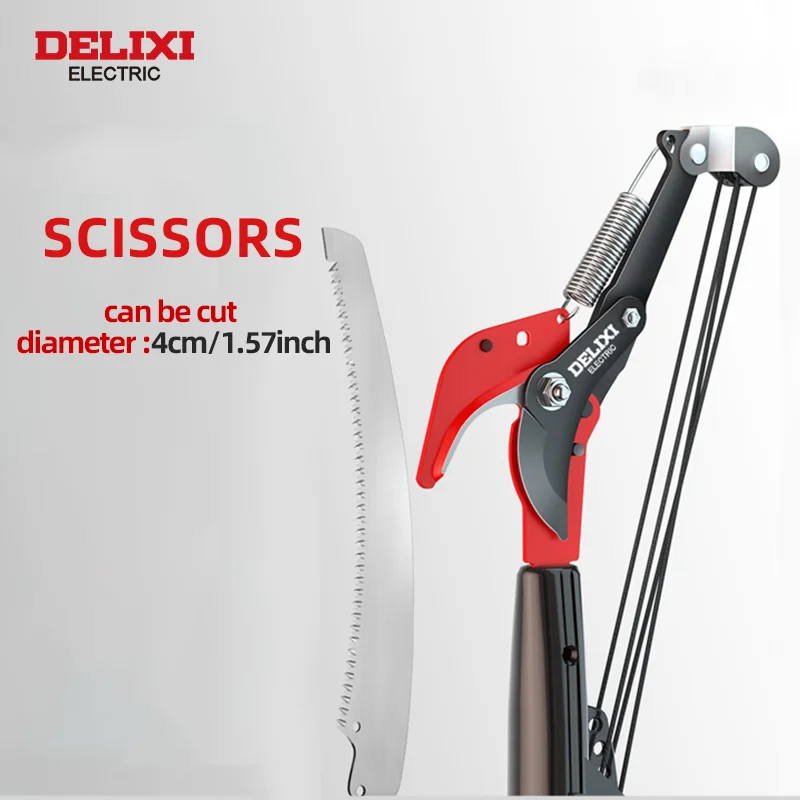 DELIXI ELECTRIC High-branch Shear High-altitude Pruning Shear Saw Tree Tool for Pruning Branches Special Scissors Garden Tools