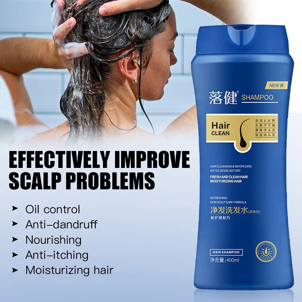 

Promotes Deep Cleansing Anti Hair Loss Shampoo Nourishing Scalp And Hair Root Shampoo 400ml Hair Oil Control Puff Root