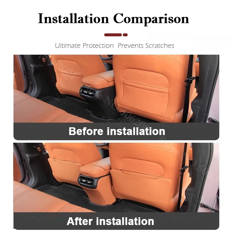 GAC 아이온 RT 2024-2025 2026 차량 시트 뒷면 수납 공간 보호대, 뒷좌석 발받침 방지 패드, 내부 보호 자동차 액세서리