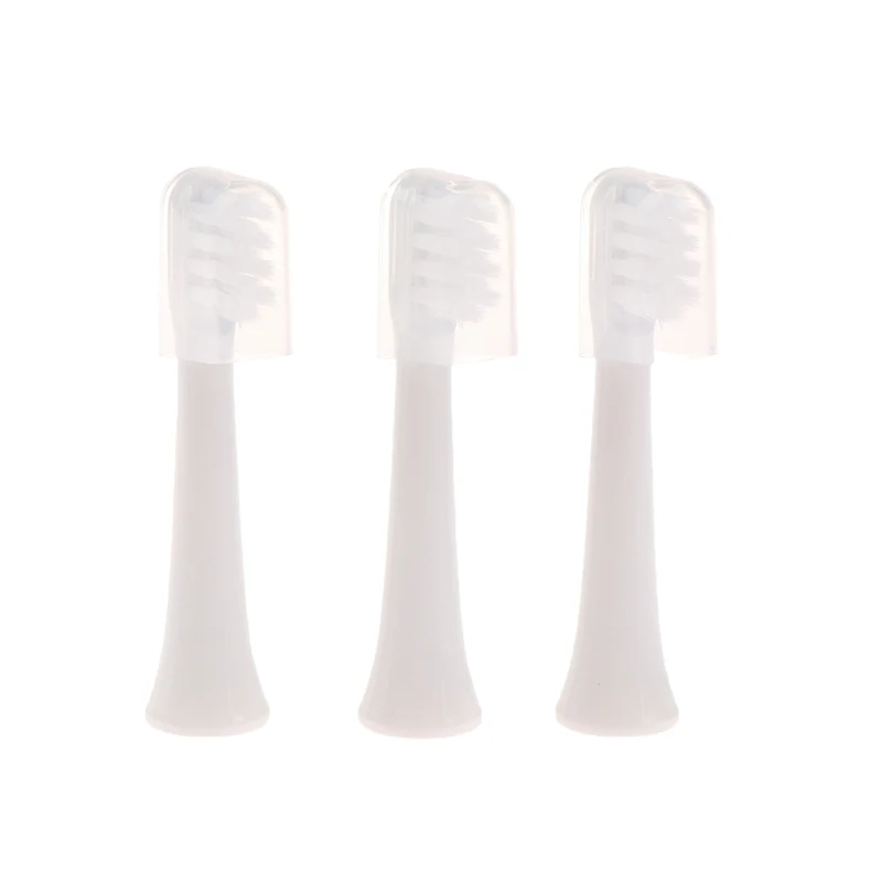 3Pcs Sonic Electric Toothbrush For XIAOMI T100 Whitening Soft Vacuum DuPont Replacment Heads Clean Bristle Brush Nozzles Head