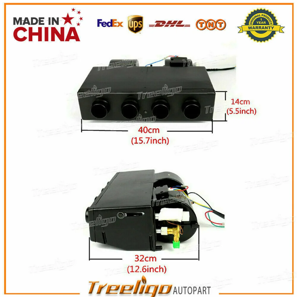 

Universal Underdash Air Conditioner Outlet 12V Ac Conditioning Evaporator Assembly 24V for Car Bus Van Truck RV Motorhome Camper