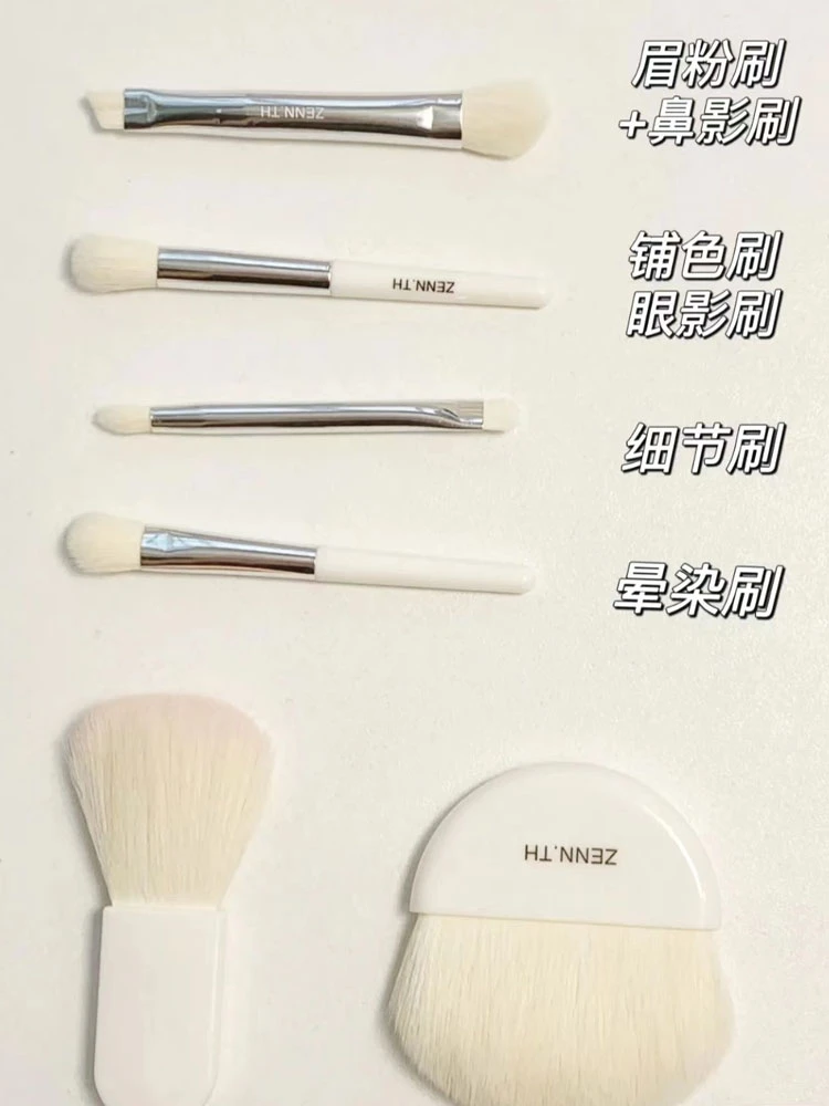 

Теперь ZENN.TH Мини Портативная кисть для теней для век, кисть для пудры, румян, дорожный костюм zennth