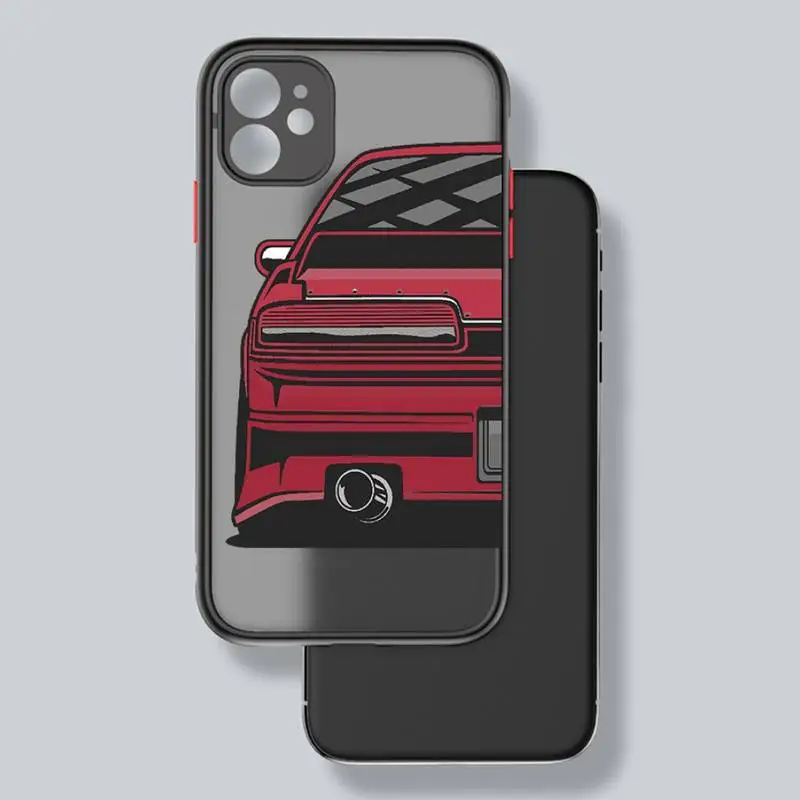Men's Cool Sports Cars Comic Phone Case - Shockproof Silicone Cover