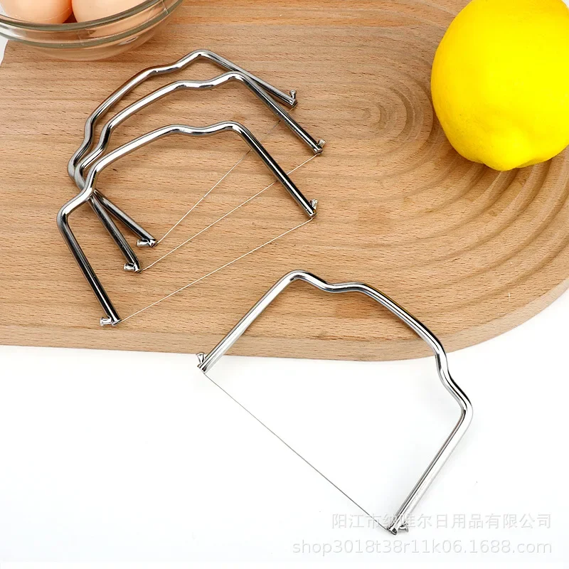 Cheese Butter Wire Slicer Stainless Steel Handheld Butter Cutter Cutting Wire Cheese Cutting Cutter Kitchen Supplies