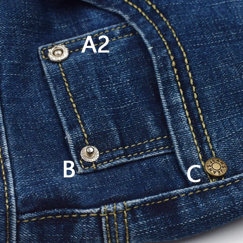 Jeans Buckle Decorative Accessories Round Buttons Hand-Press Die Rivet Buckle Pocket Buckle Ding Adjustment Button Metal 5