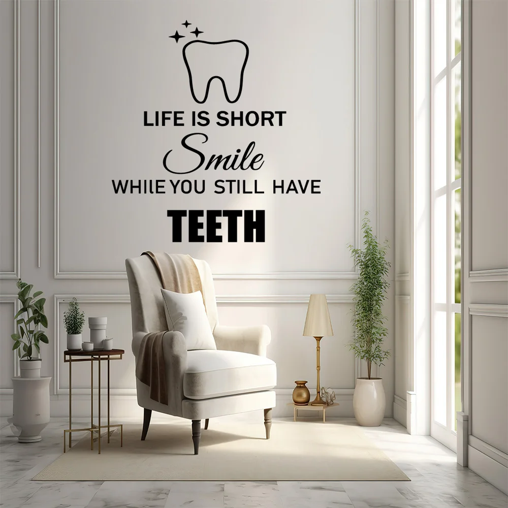 Kiwistar Dente Set I Adesivo da Parete in 6 Taglie – Wall Sticker