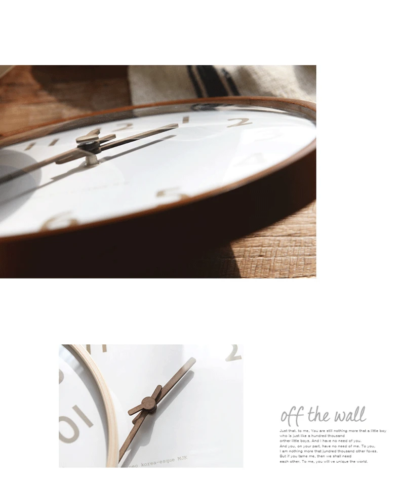 Modern Nordic Style 12 Inch Wall Clocks Homesense For Living Room