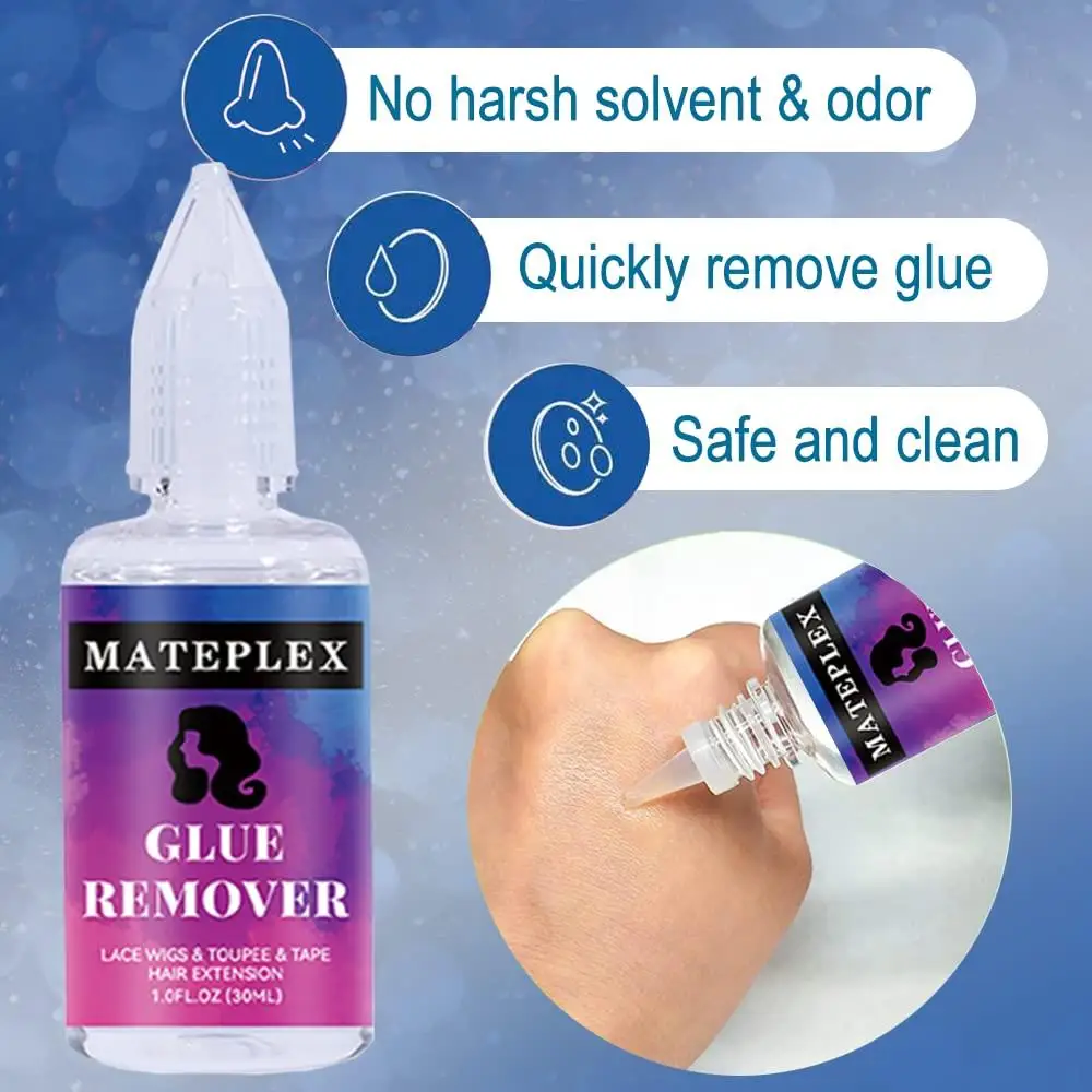 Wig Glue Waterproof Lace Glue Strong Hold Wig Adhesive For Toupee Frontal Professional For Lace Front Wigs Adhesive Remover wig glue,wig glue remover