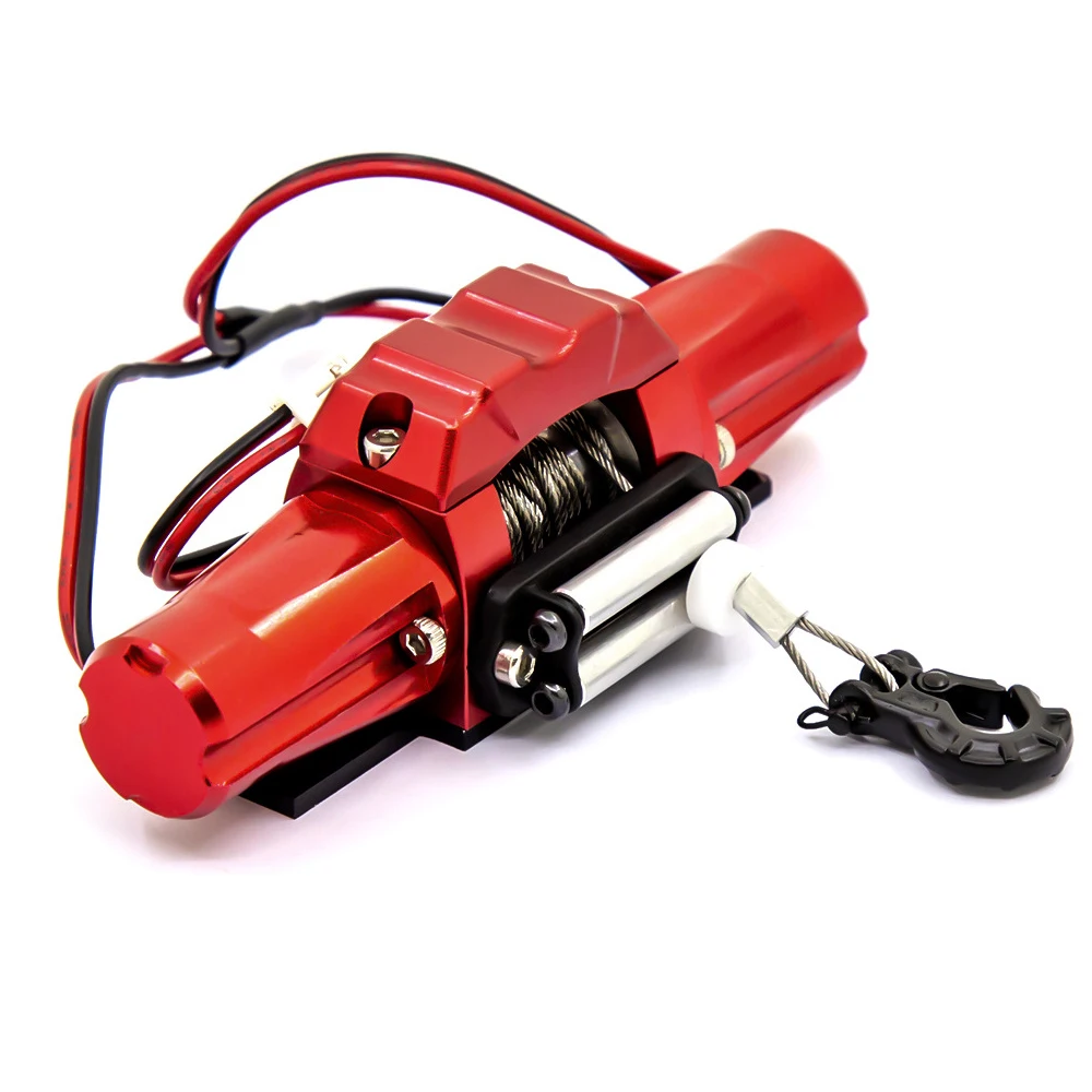 Rc Double Motor Metal Simulated Winch For 1/10 Rc Crawler Car Rc4Wd D90 Axial Scx10 Trx Trx4 Parts Accessories