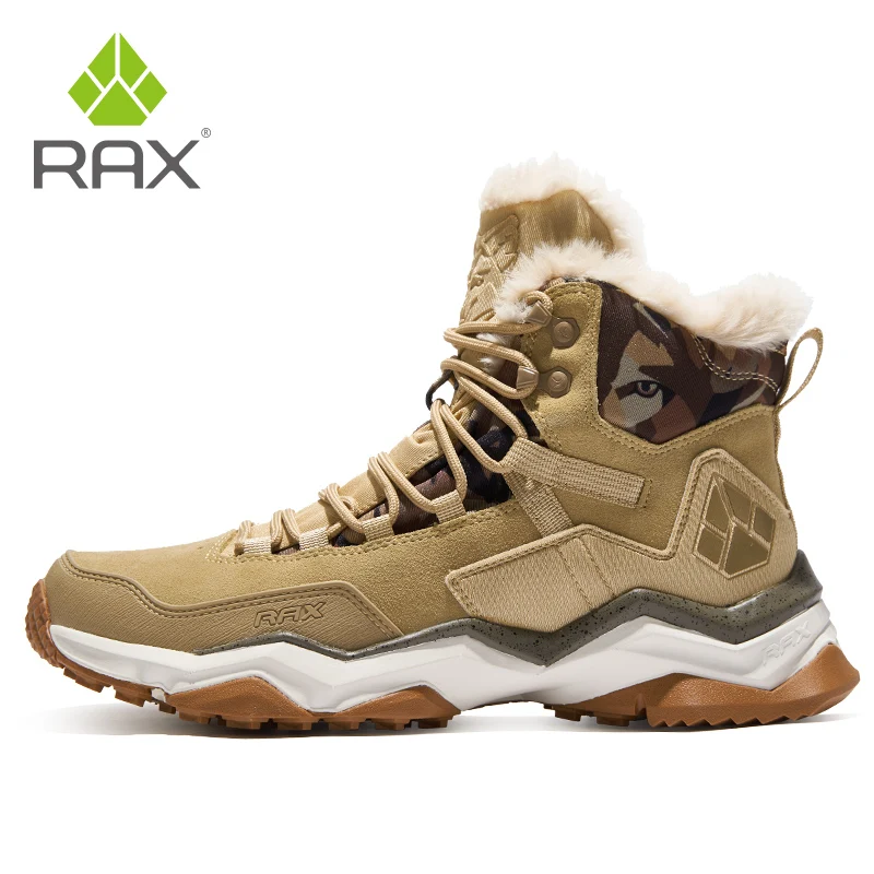 RAX Men Hiking Shoes Mid-top Waterproof Outdoor Sneaker Men