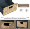 Entryway 6-Drawer Storage Bench with Removable Cushion, Entry Hallway Foyer Shoe Bench End of Bed Bench 3