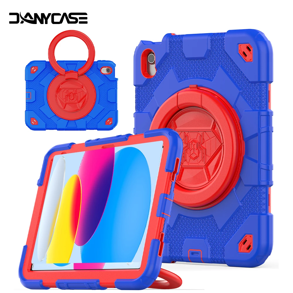 

Heavy Duty iPad Case For 2022 10.9 10th Generation Cover For iPad 10.9 Air 4 5 2021 Pro 11 Cartoon Smart Cover With Strap