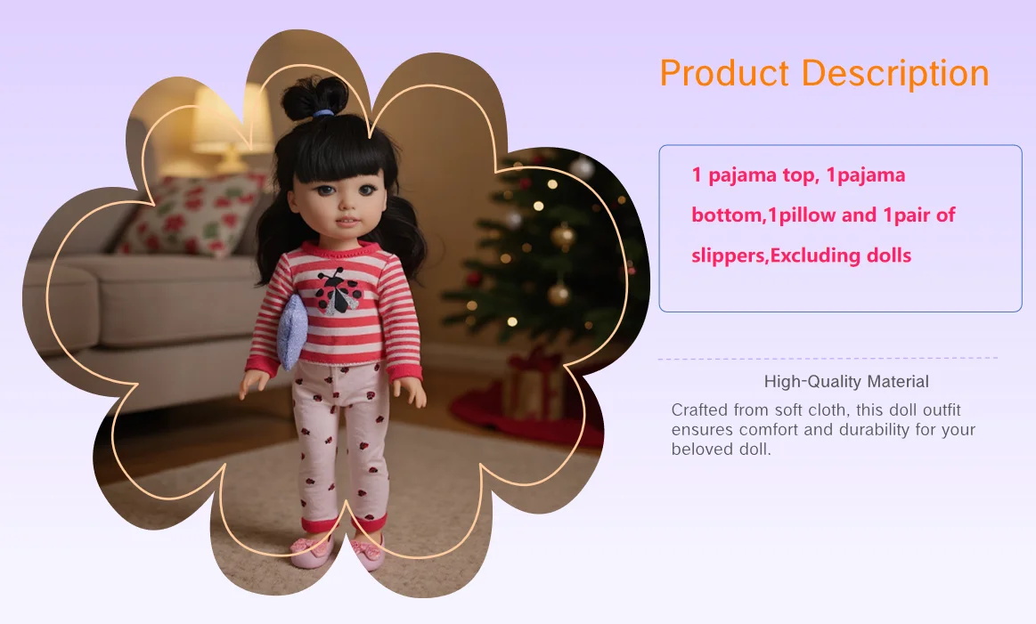 Pretty Doll Clothes gift box Accessories For Paola Reina & 14.5 Inch Wellie Wishers Doll 1/6 BJD,Toy For Girls,Christmas Gift