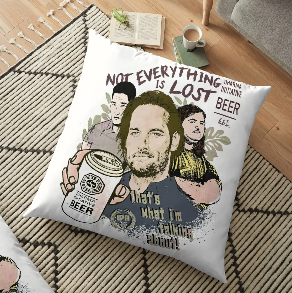 

Not everything is lost - Dharma beer Floor Pillow Cushion Cover Set Pillow Case Christmas