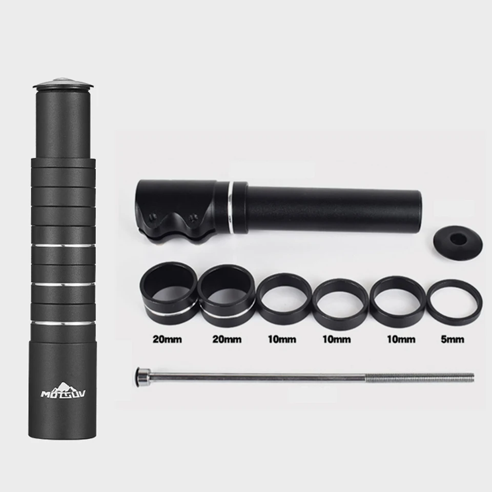 Rallonge De Tige De Fourche Vélo – Adaptateur Guidon VTT, Plusieurs Longueurs, NEUVE