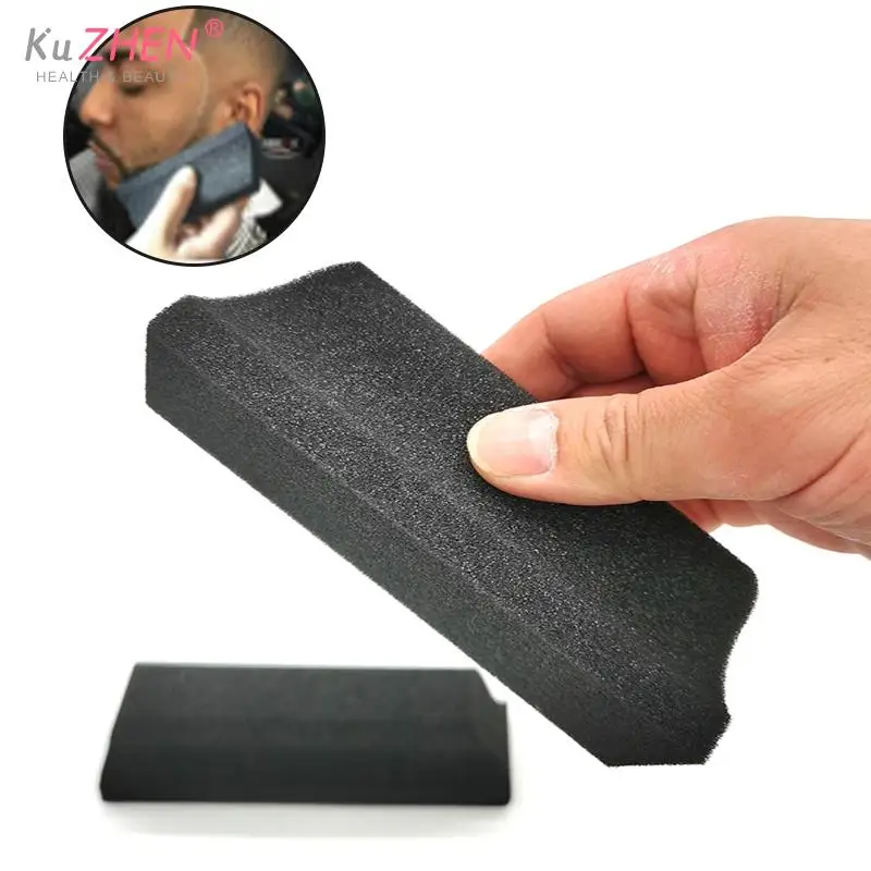 

1*Beard Trimmings Sponge Compact Easily Use Neck Face Duster Hair Cleaning Sponge For Sinks Bathroom Hair Neck Barber Salon Tool