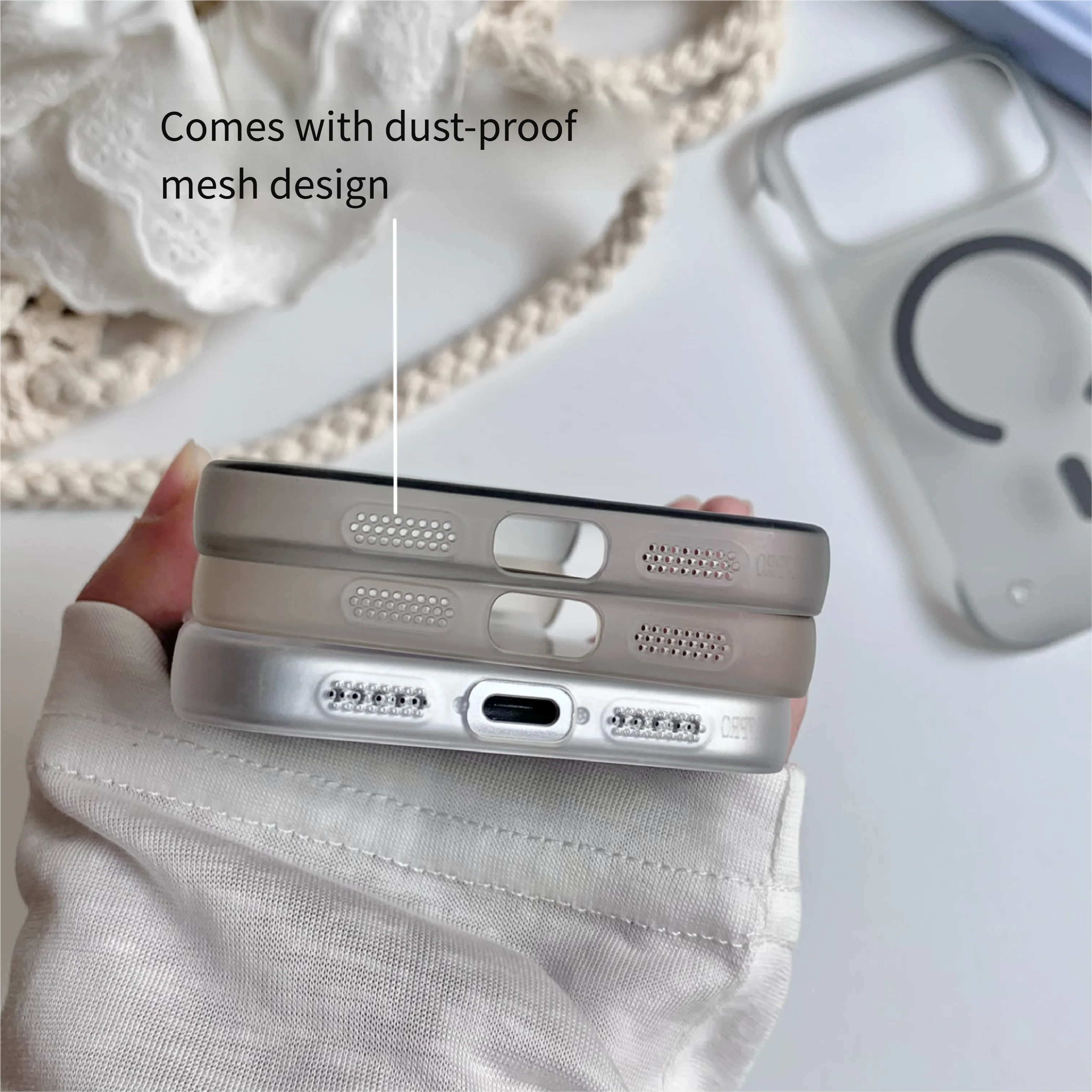 Ultra Thin Borderless MagSafe Phone Case For iPhon...