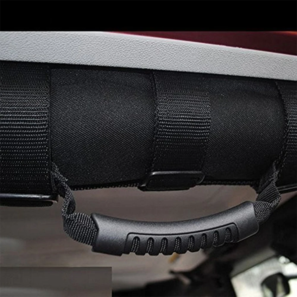 Car Grab Handle 1PC Car Grab Handle For Jeep Wrangler YJ TJ JK JL JKU 1987-Grip Bar Pulling Tab Auto Interior Safety Handrail Accessories