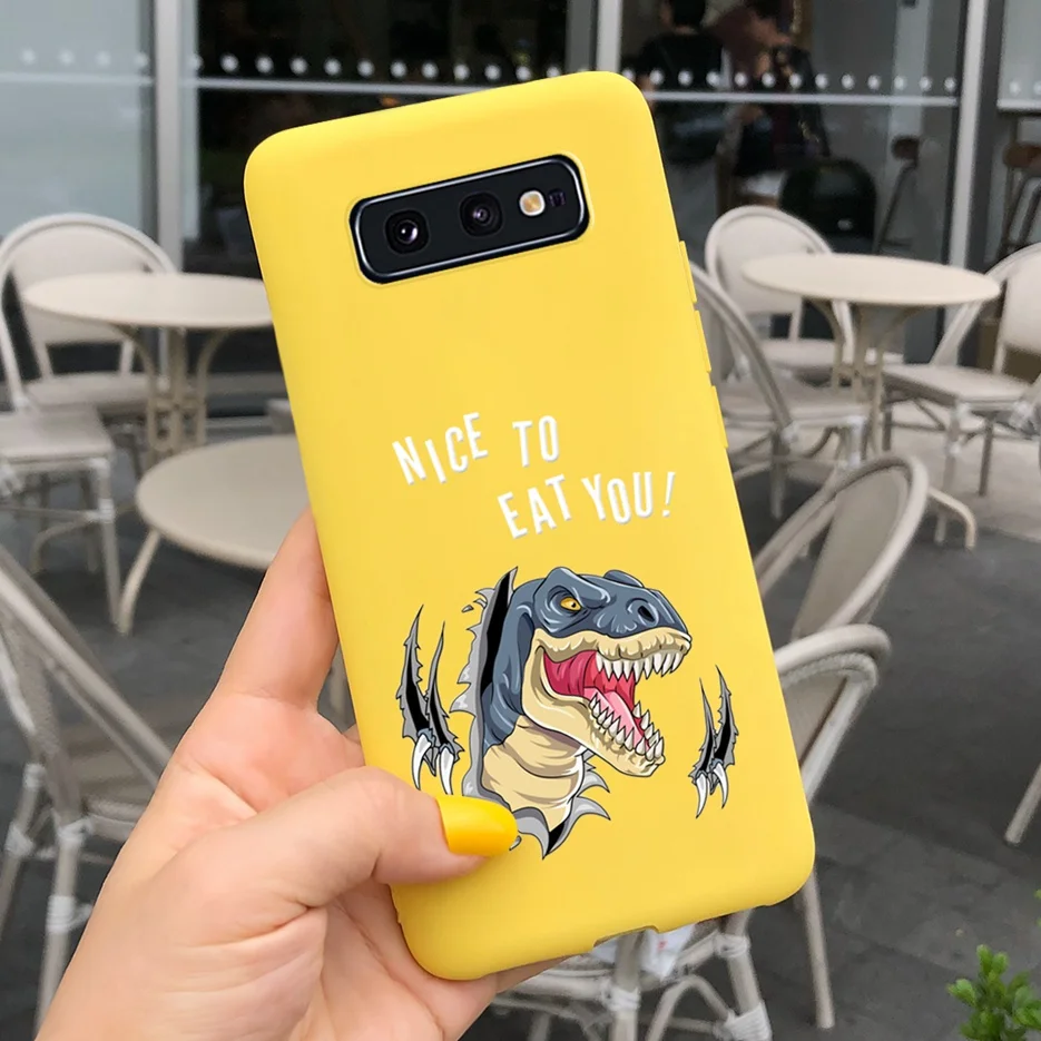 Lovely Pattern Soft Silicone Matte Phone Case with Bumper Protection