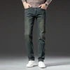 Fall branded stretch men's jeans Fashionable retro slim denim trousers Men's casual straight blue stretch pants 2023 new style 3