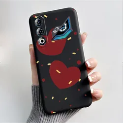 Butterfly Flower Shockproof Silicone TPU Phone Case - Soft and Stylish Protective Back Cover for ZTE nubia Neo 3 GT (HEI - TPU301)