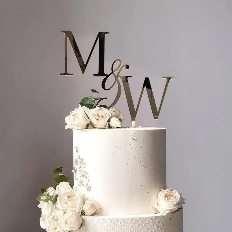 Cake Topper Cake Toppers Personalized Initials for the cake topper Wedding initials on a cake Initiale Hochzeit Cake Topper Topper Initials CLASSIC