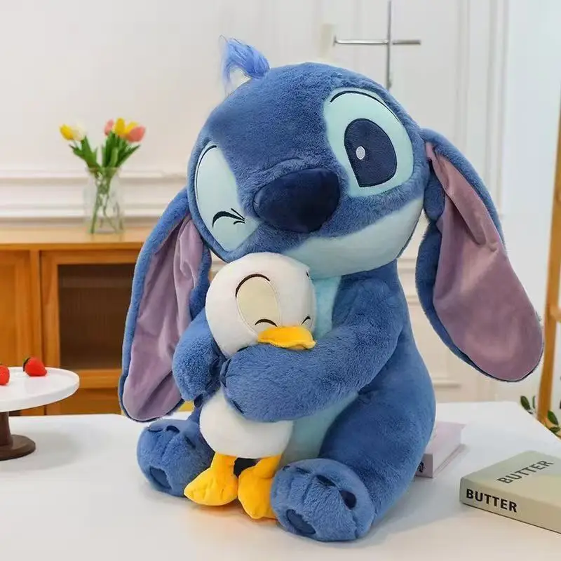 2025New Disney 30cm Plush Doll Stitch Lilo Doll Cute Duck Stitch Plush Stuffed Toy Christmas Children'S Birthday Gift Kawaii Toy