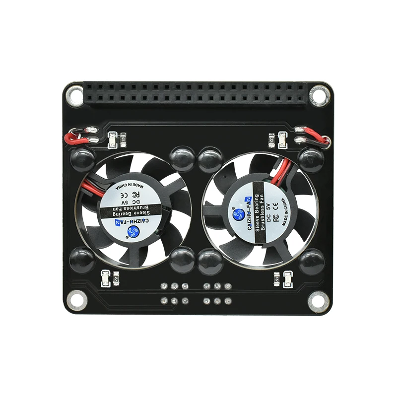Raspberry Pi 4 Model B GPIO extension board switch cooling fan HAT with blue LED single dual fan for Raspberry Pi 4B 3B + 3B raspberry pi raspberry pi cooler raspberry pi expansion board