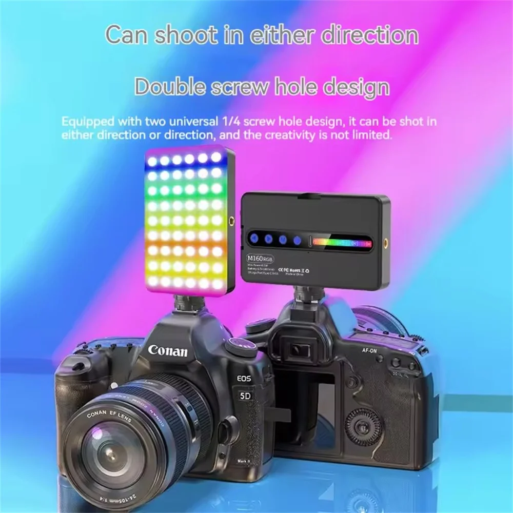Lampe LED RGB pour Action Caméra - Version Améliorée