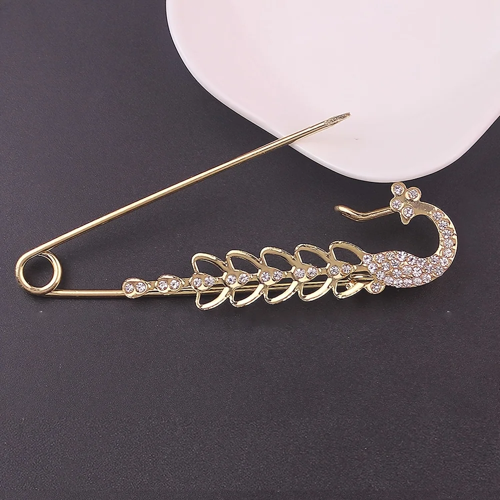 7-teiliges Modisches Strass-Broschen-Set, Rutschfeste Anpassungsknöpfe für Strickjacken und Schals, Dekoration für Damenanzüge – Detail 2
