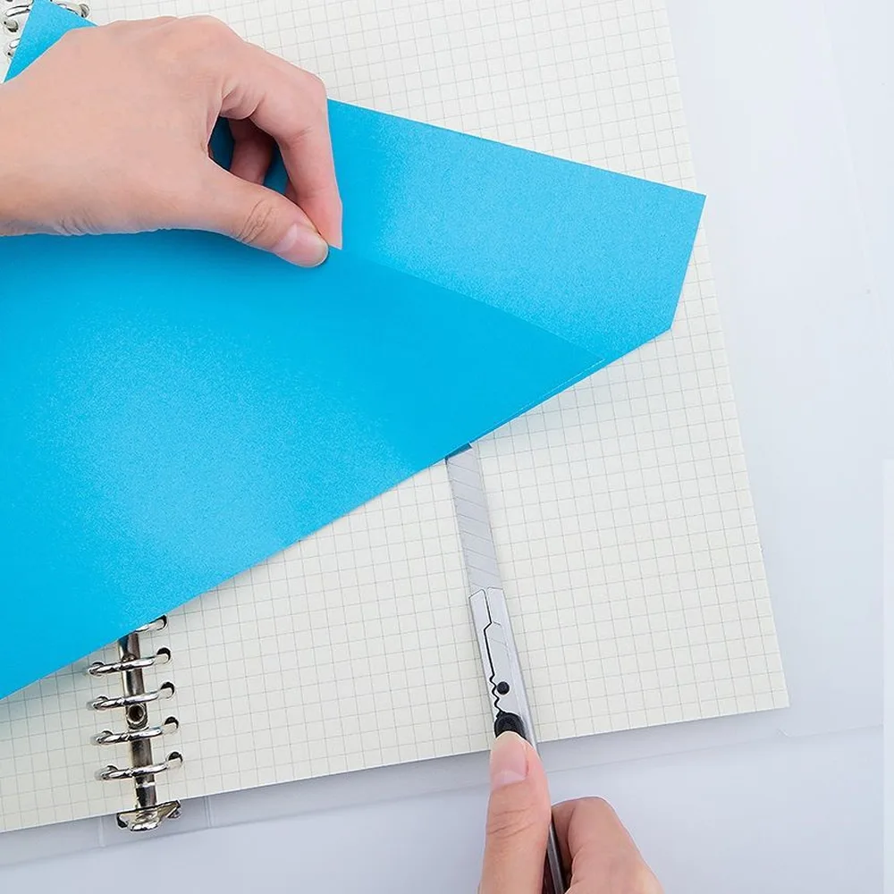 스테인리스 스틸 실용적인 절단 도구 - 종이 절단 도구 세트 - 미끄럼 방지 절단날 - 오픈박스 수공예 도구