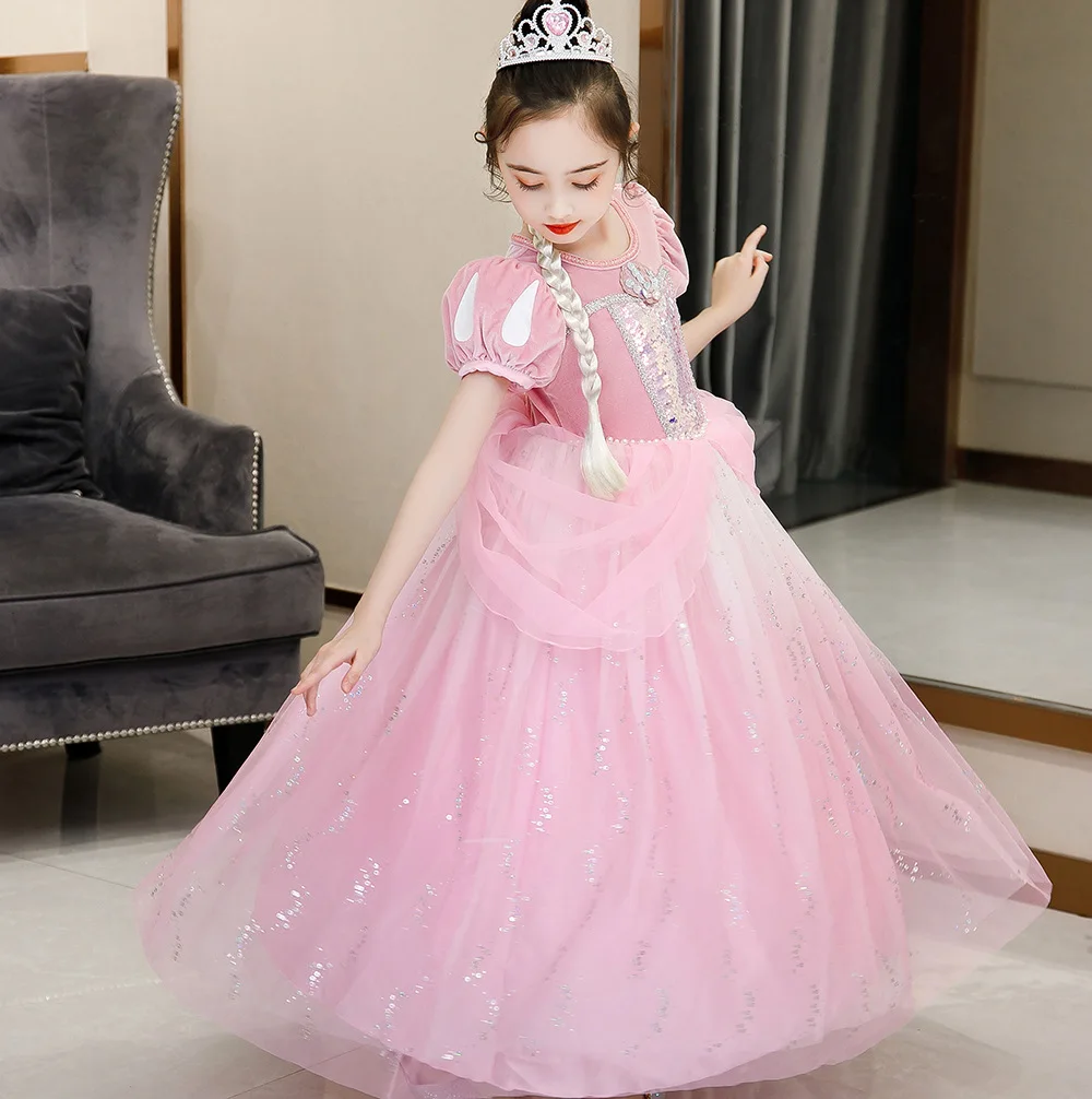 Vestido Infantil Princesa Sofia Pequena Sereia Ariel Luxo 1 A 3 Anos