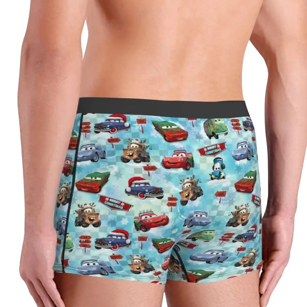 Custom Lightning McQueen Car Collage Boxers Shorts Men's Briefs Underwear Cool Underpants
