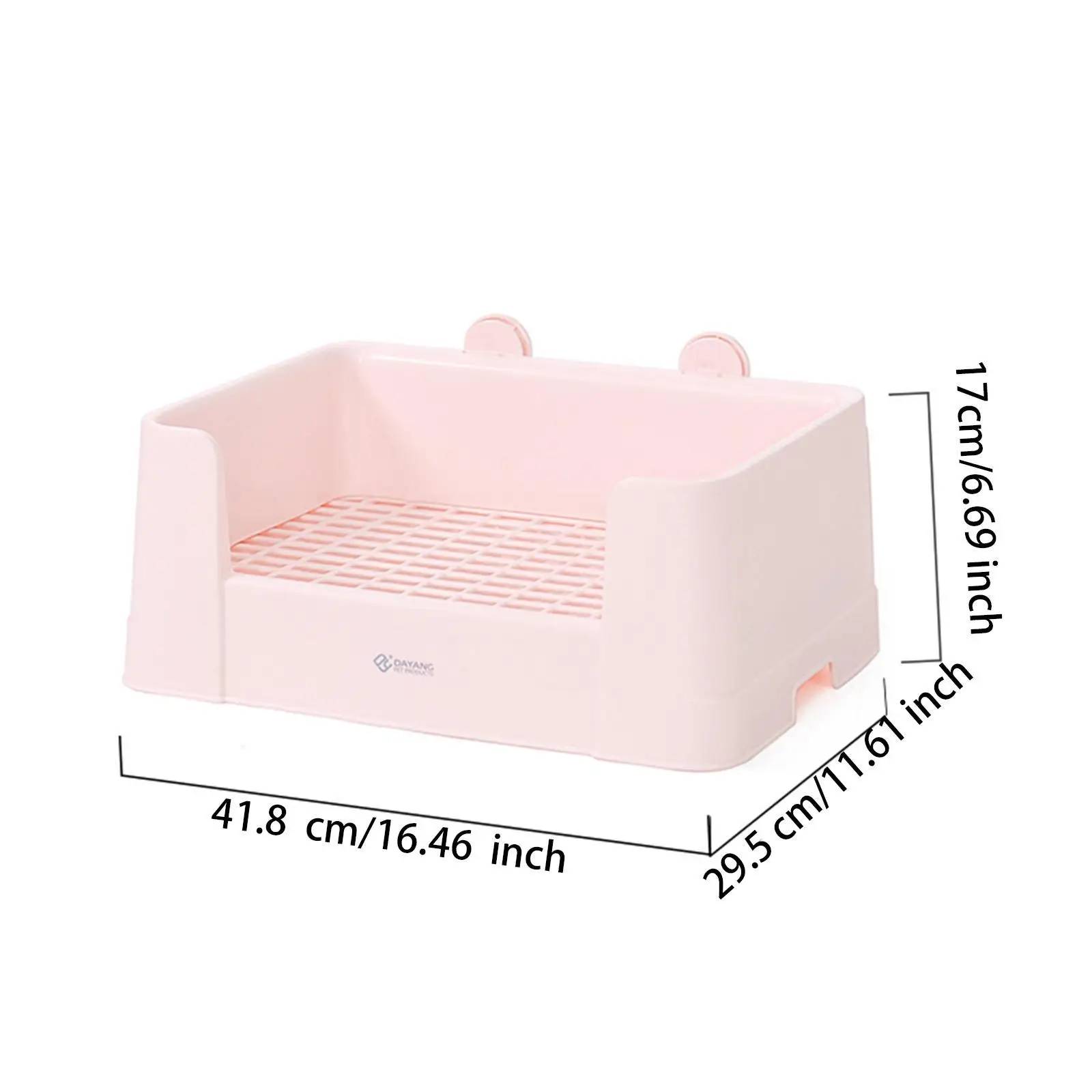 Rabbit Pad Holder Cute Easy to Clean Anti Splashing Litter Tray Potty Trainning Pet Bedpan for Bedroom Home Office Rabbit Bunny