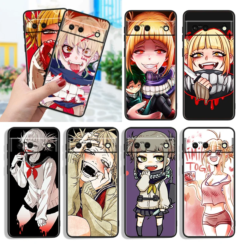 Himiko Toga Anime Shockproof Cover for Google Pixel 7 6a 6 Pro 5 4