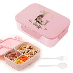 Personalized Leakproof Bento Box with Lid - DIY Portable Meal Holder & Travel Breakfast Organizer (G)