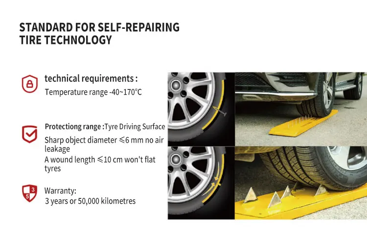 R16 Passenger Auto Car Wheels Tires 16 17 Inch Tire For Car Self Healing Sealing Puncture Proof Safety Tire For Sale