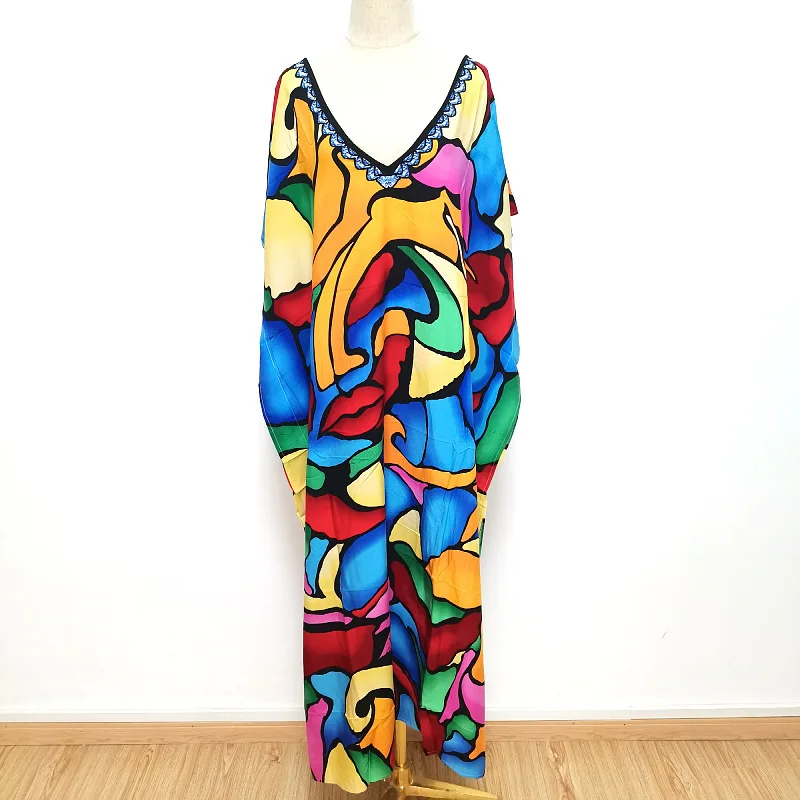 2023 New Sexy Beach Cover Up Bikini Dress Print Swimwear Summer Beach Wear Hollow Out Swimsuit Cover Up Beach Dresses Sale