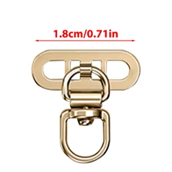 360° Rotatable Metal Phone Tether Tabs - Mini Lanyard Patch Gasket Connector, Available in Set of 1, 2, or 4 Pieces - 4Pcs (Golden)