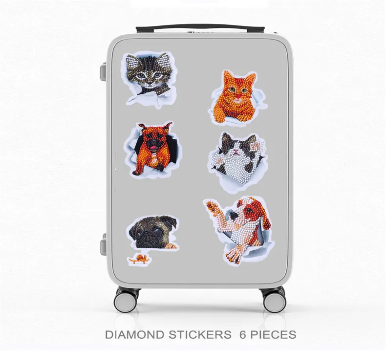 Diamond Painting 5D DIY Diamond Painting Kits for Kids Dog Pattern Paint with Diamonds by Numbers Kit Easy to DIY Shine Sparkle Mosaic Stickers