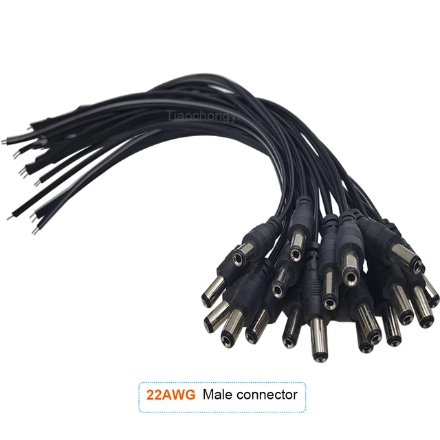 Adattatore Spina A Morsetto Cavo Adattatore Alimentazione DC 5,5x2,1 Mm Femmina-Maschio - Lungo 5 Metri, Per Telecamere CCTV E Dispositivi Elettronici Cavo CCTV 5 Metri - Foto 4