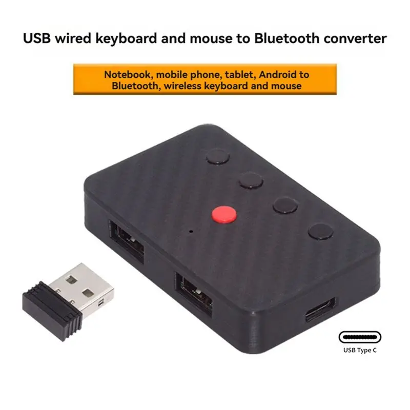 유선 키보드 및 마우스용 C9-USB-블루투스 5.3 변환기 키트, 원활한 무선 전환