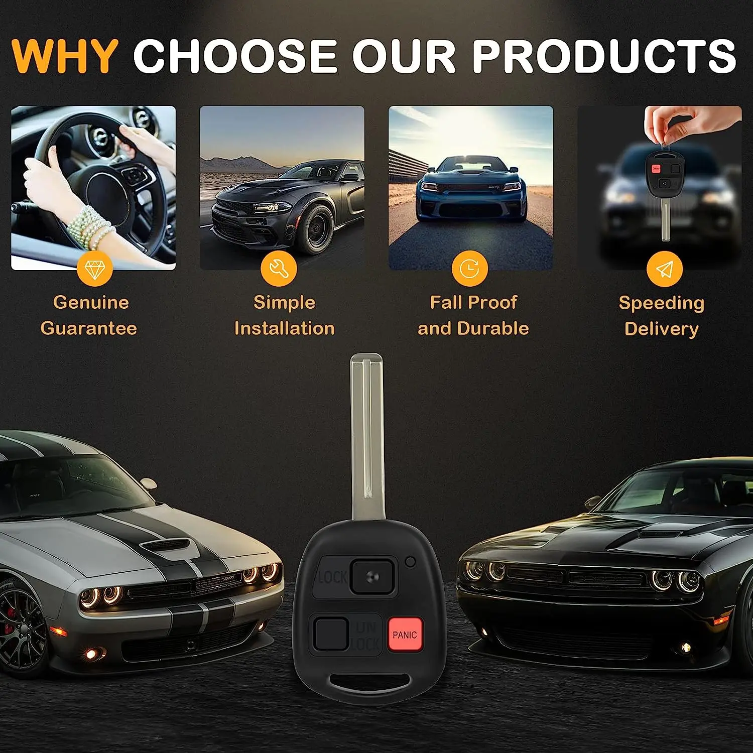 

2x Remote Entry Car Key Fob For Lexus RX300 1999-2003 3.0L V6 N14TMTX-1 car accsesories accesorios para vehículos