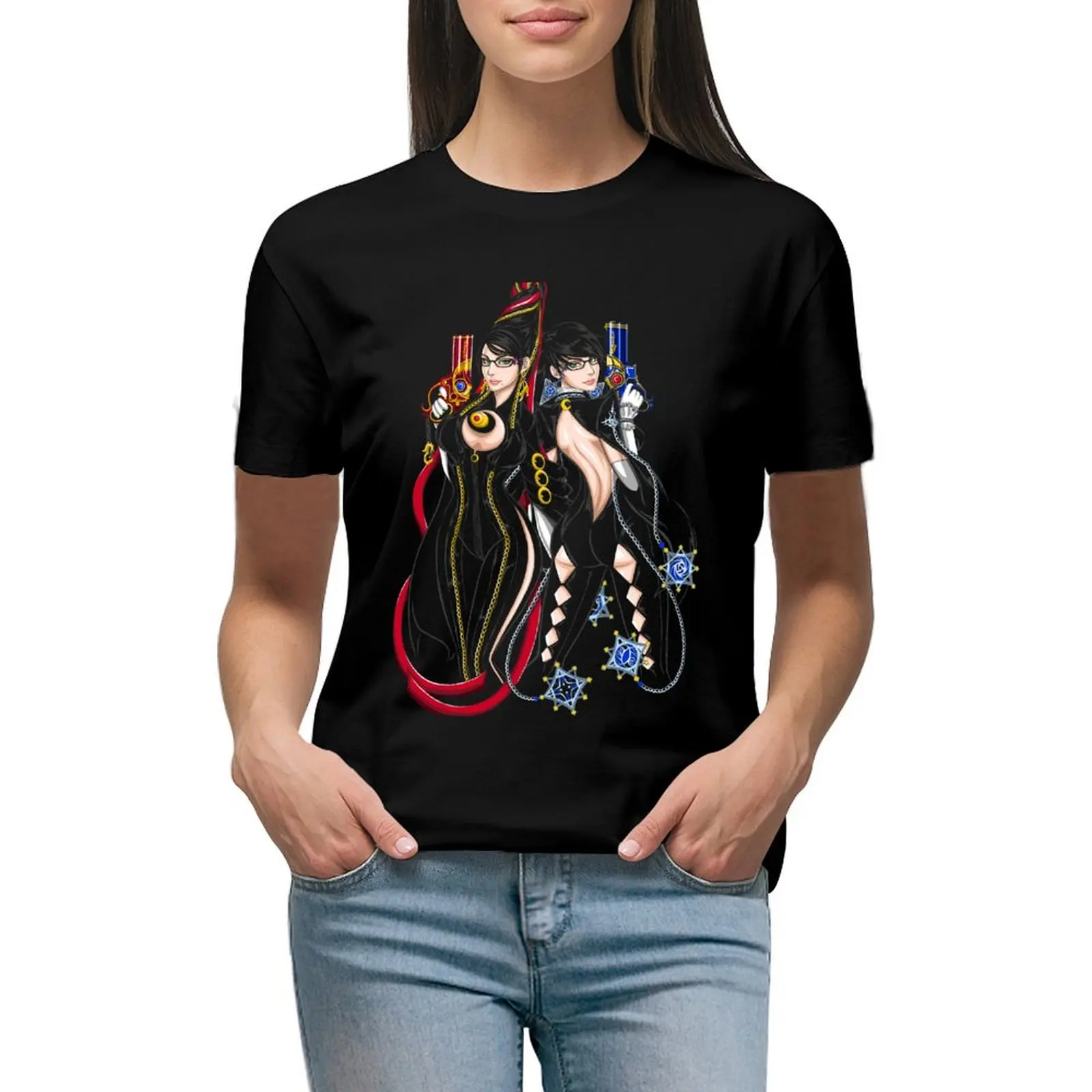 

Bayonetta - Umbra Witch - A T-shirt summer top tops Blouse luxury designer clothing Women